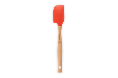 Länge: 31 cm Silikon/Holz Kirschrot Le Creuset Mittelgroße Kochkelle Premium mit abnehmbarem Silikonkopf 